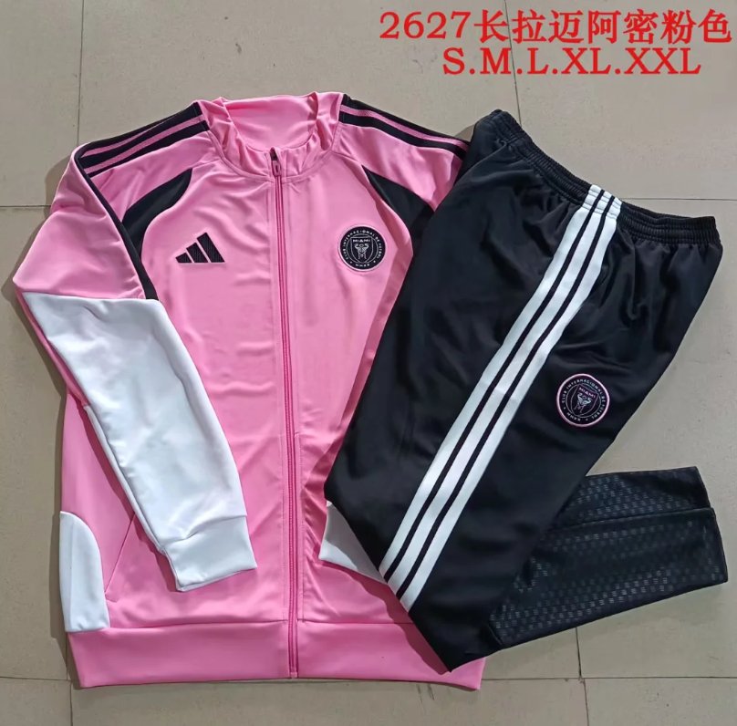 AAA Quality Inter Miami 26/27 Tracksuit - Pink/White